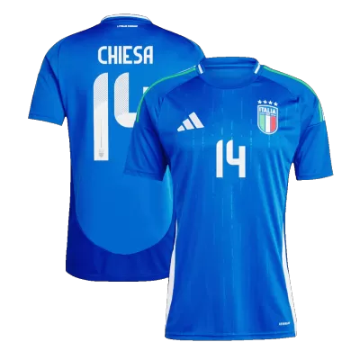 CHIESA #14 Italy Home Soccer Jersey Euro 2024 - Soccerdeal