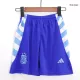 Kid's Argentina Away Soccer Jersey Kit(Jersey+Shorts+Socks) Copa America 2024 - Soccerdeal