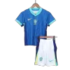 Kid's Brazil Away Soccer Jersey Kit(Jersey+Shorts) Copa America 2024 - Soccerdeal