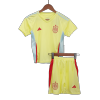 Kid's Spain Away Soccer Jersey Kit(Jersey+Shorts+Socks) Euro 2024 - Soccerdeal