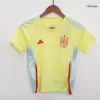 Kid's Spain Away Soccer Jersey Kit(Jersey+Shorts+Socks) Euro 2024 - Soccerdeal