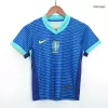 Kid's Brazil Away Soccer Jersey Kit(Jersey+Shorts) Copa America 2024 - Soccerdeal