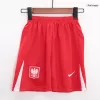 Kid's Poland Home Soccer Jersey Kit(Jersey+Shorts) Euro 2024 - Soccerdeal