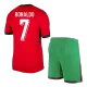 RONALDO #7 Portugal Home Soccer Jersey Kit(Jersey+Shorts) Euro 2024 - Soccerdeal