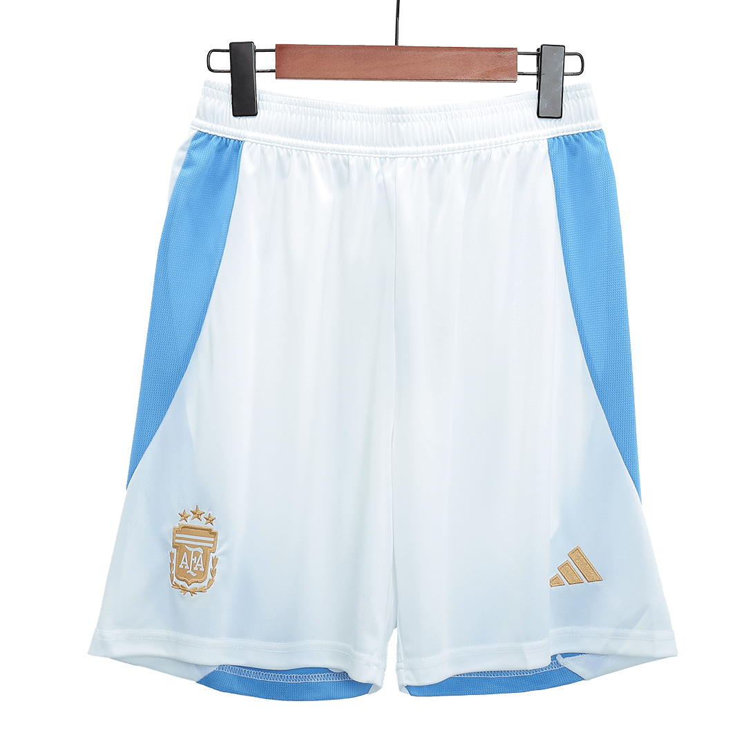 Argentina Home Soccer Shorts Copa America - Soccerdeal