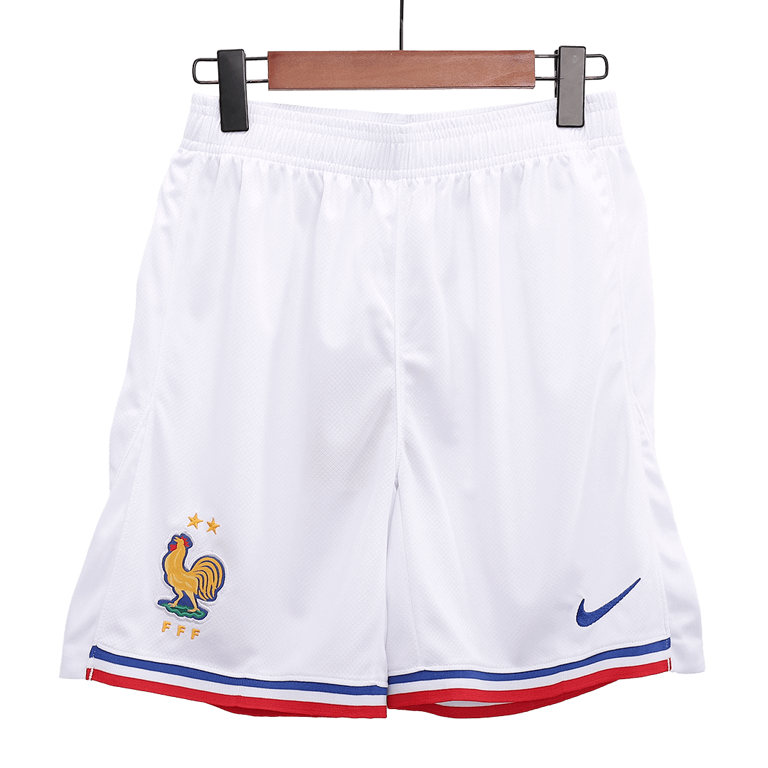 France Home Soccer Shorts Euro - Soccerdeal