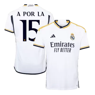 A POR LA #15 Real Madrid Home Soccer Jersey 2023/24 - Soccerdeal