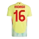 RODRIGO #16 Spain Away Soccer Jersey Euro 2024 - Soccerdeal