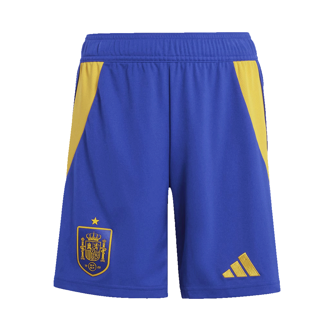 Spain Home Soccer Shorts Euro - Soccerdeal