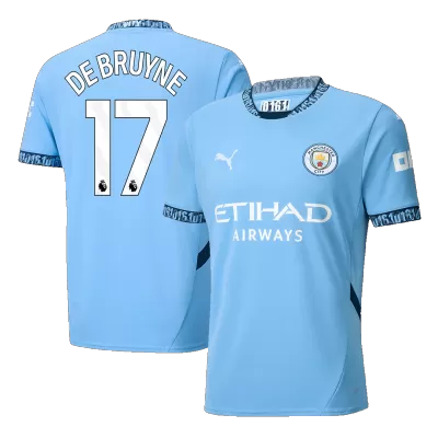 DE BRUYNE #17 Manchester City Home Soccer Jersey 2024/25 - Soccerdeal