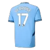 DE BRUYNE #17 Manchester City Home Soccer Jersey 2024/25 - Soccerdeal