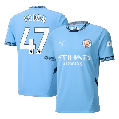 FODEN #47 Manchester City Home Soccer Jersey 2024/25 - Soccerdeal