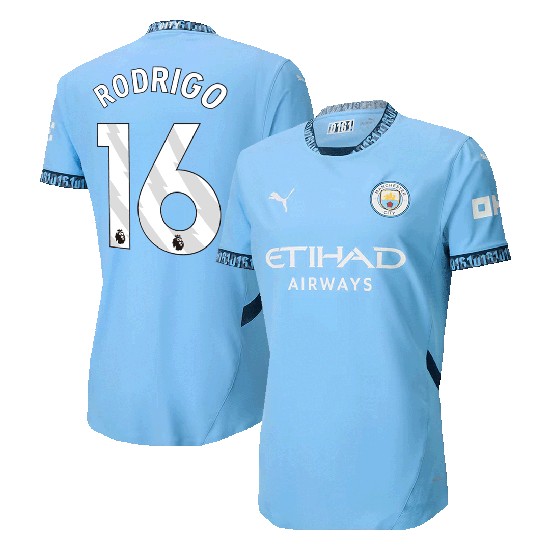RODRIGO #16 Manchester City Home Soccer Jersey Player Version - Soccerdeal