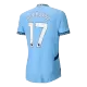 Authentic DE BRUYNE #17 Manchester City Home Soccer Jersey 2024/25 - Soccerdeal