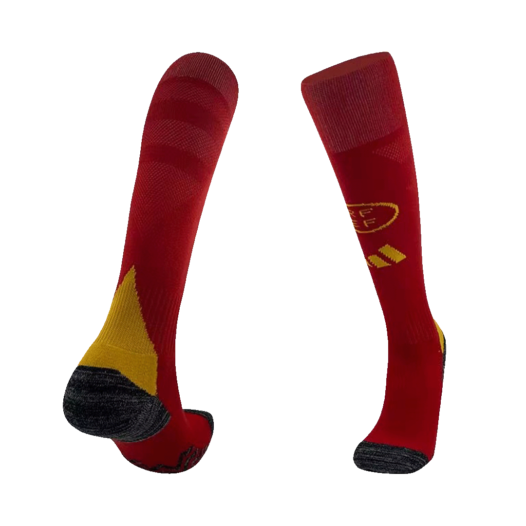 Spain Home Soccer Socks - Soccerdeal
