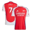 SAKA #7 Arsenal Home Soccer Jersey 2024/25 - Soccerdeal