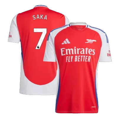 SAKA #7 Arsenal Home Soccer Jersey 2024/25 - Soccerdeal