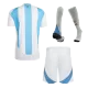 Argentina Home Soccer Jersey Kit(Jersey+Shorts+Socks) Copa America 2024 - Soccerdeal