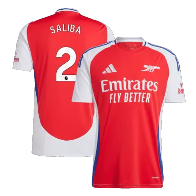 SALIBA #2 Arsenal Home Soccer Jersey 2024/25 - Soccerdeal