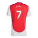 SAKA #7 Arsenal Home Soccer Jersey 2024/25 - Soccerdeal