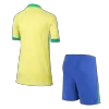 Kid's Brazil Home Soccer Jersey Kit(Jersey+Shorts) Copa America 2024 - Soccerdeal