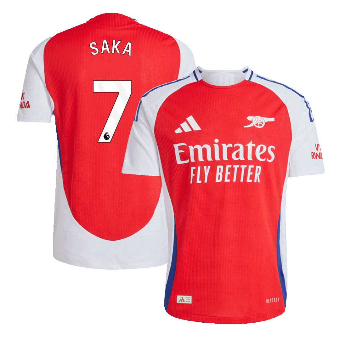 SAKA #7 Arsenal Home Soccer Jersey Player Version - Soccerdeal