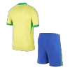 Brazil Home Soccer Jersey Kit(Jersey+Shorts) 2024 - Soccerdeal