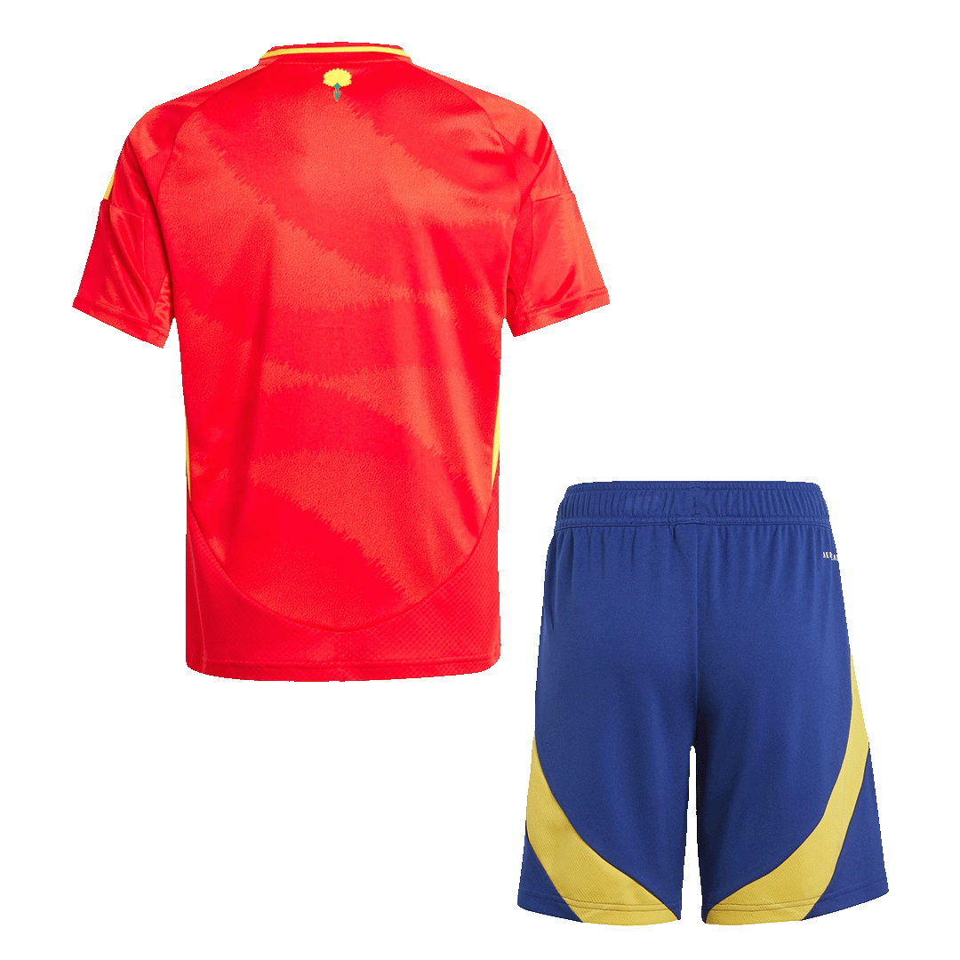 Kid's Spain Home Soccer Jersey Kit(Jersey+Shorts) Euro - Soccerdeal