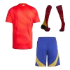 Spain Home Soccer Jersey Kit(Jersey+Shorts+Socks) Euro 2024 - Soccerdeal