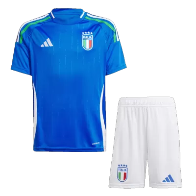 Kid's Italy Home Soccer Jersey Kit(Jersey+Shorts) Euro 2024 - Soccerdeal