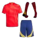 Kid's Spain Home Soccer Jersey Kit(Jersey+Shorts+Socks) Euro 2024 - Soccerdeal