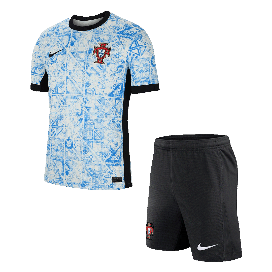 Portugal Away Soccer Jersey Kit(Jersey+Shorts) Euro - Soccerdeal
