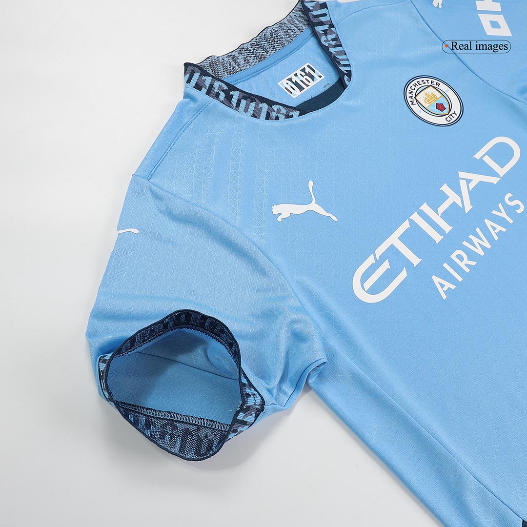 DE BRUYNE #17 Manchester City Home Soccer Jersey - UCL Player Version - Soccerdeal
