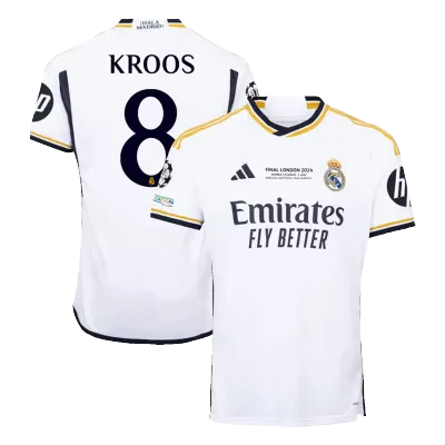 KROOS #8 Real Madrid Home Soccer Jersey 2023/24 - UCL FINAL - Soccerdeal