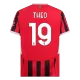 THEO #19 AC Milan Home Soccer Jersey 2024/25 - Soccerdeal