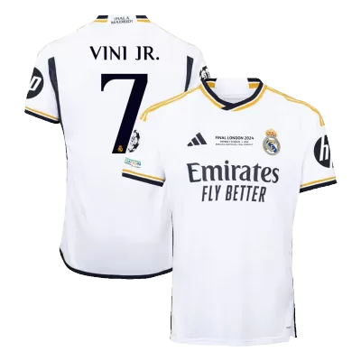 VINI JR. #7 Real Madrid Home Soccer Jersey 2023/24 - UCL FINAL - Soccerdeal