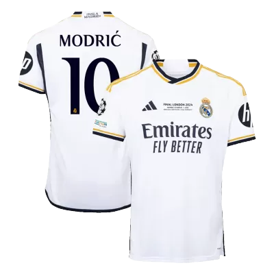 MODRIĆ #10 Real Madrid Home Soccer Jersey 2023/24 - UCL FINAL - Soccerdeal