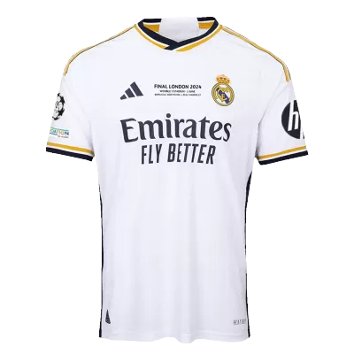 Authentic Real Madrid Home Soccer Jersey 2023/24 - UCL FINAL - Soccerdeal