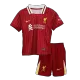 Kid's Liverpool Home Soccer Jersey Kit(Jersey+Shorts) 2024/25 - Soccerdeal