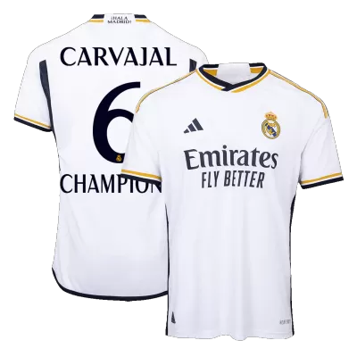 Authentic CARVAJAL #6 CHAMPIONS Real Madrid Home Soccer Jersey 2023/24 - Soccerdeal