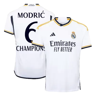 MODRIĆ #6 CHAMPIONS Real Madrid Home Soccer Jersey 2023/24 - Soccerdeal