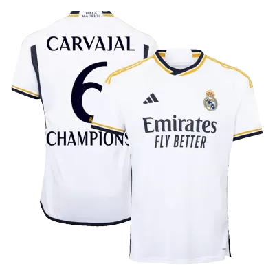 CARVAJAL #6 CHAMPIONS Real Madrid Home Soccer Jersey 2023/24 - Soccerdeal
