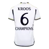 KROOS #6 CHAMPIONS Real Madrid Home Soccer Jersey 2023/24 - Soccerdeal