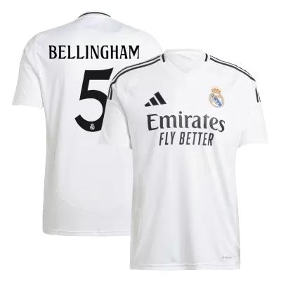 BELLINGHAM #5 Real Madrid Home Soccer Jersey 2024/25 - Soccerdeal