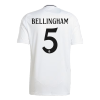 BELLINGHAM #5 Real Madrid Home Soccer Jersey 2024/25 - Soccerdeal