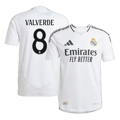 Authentic VALVERDE #8 Real Madrid Home Soccer Jersey 2024/25 - Soccerdeal