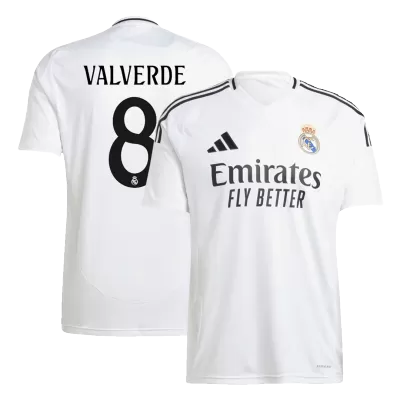 VALVERDE #8 Real Madrid Home Soccer Jersey 2024/25 - Soccerdeal