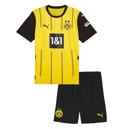 Kid's Borussia Dortmund Home Soccer Jersey Kit(Jersey+Shorts) 2024/25 - Soccerdeal