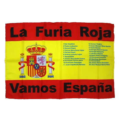 Spain Team Flag Red - Soccerdeal