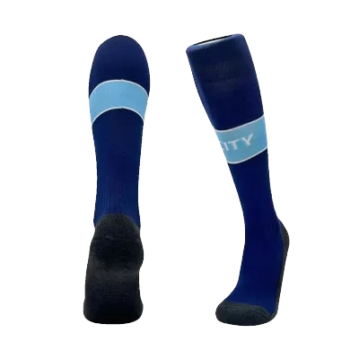 Kid's Manchester City Home Soccer Socks 2024/25 - Soccerdeal